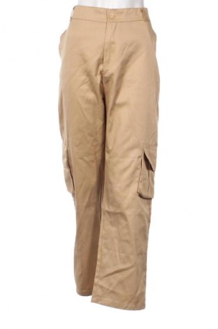Damskie spodnie Boohoo, Rozmiar XL, Kolor Beżowy, Cena 42,14 zł