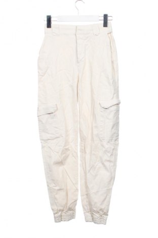 Damskie spodnie Pull&Bear, Rozmiar XS, Kolor Beżowy, Cena 46,99 zł
