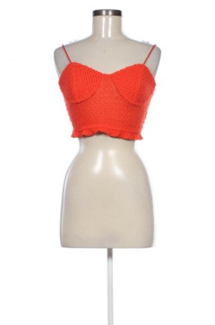 Damski top Bershka, Rozmiar L, Kolor Pomarańczowy, Cena 42,97 zł