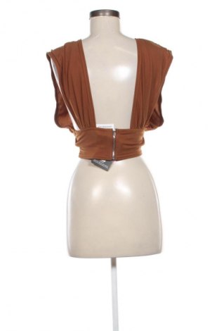 Damski top Pretty Little Thing, Rozmiar XXS, Kolor Brązowy, Cena 69,99 zł
