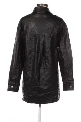 Damen Lederjacke Bershka, Größe M, Farbe Schwarz, Preis € 8,99