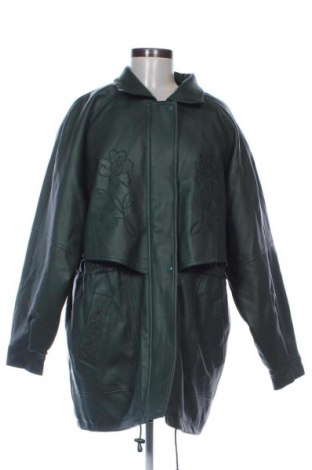 Дамско кожено яке Unbranded, Размер L, Цвят Зелен, Цена 25,56 €