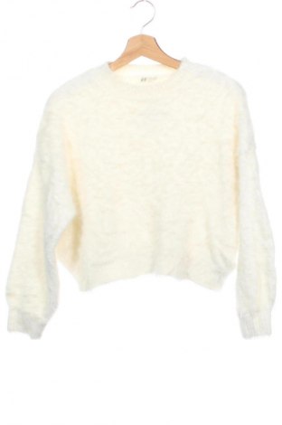 Kinderpullover H&M, Größe 10-11y/ 146-152 cm, Farbe Weiß, Preis 8,99 €