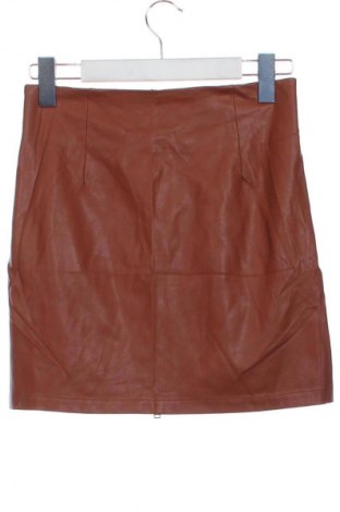 Kožená sukně  Sinsay, Velikost XS, Barva Hnědá, Cena  59,00 Kč