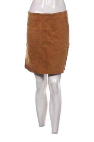 Skórzana spódnica Zara, Rozmiar S, Kolor Brązowy, Cena 104,99 zł