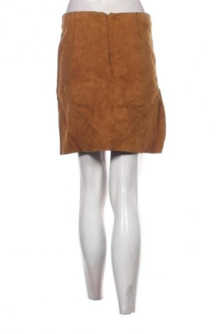 Skórzana spódnica Zara, Rozmiar S, Kolor Brązowy, Cena 104,99 zł