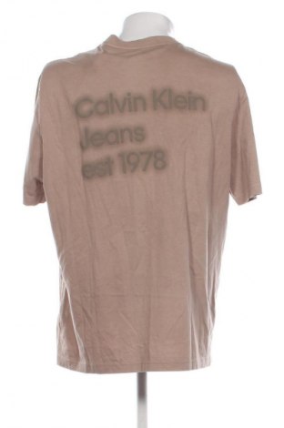 Pánské tričko  Calvin Klein Jeans, Velikost L, Barva Hnědá, Cena  459,00 Kč