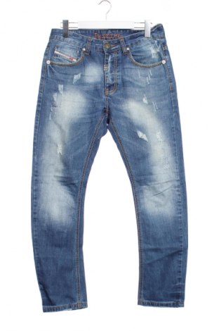 Męskie jeansy Justing Jeans, Rozmiar M, Kolor Niebieski, Cena 28,99 zł