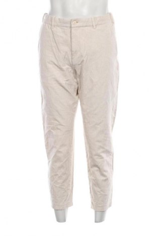 Pantaloni raiați de bărbați Unbranded, Mărime M, Culoare Ecru, Preț 60,99 Lei