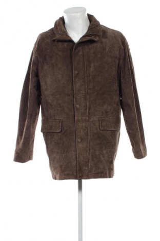 Мъжко кожено яке Unbranded, Размер L, Цвят Кафяв, Цена 50,61 €