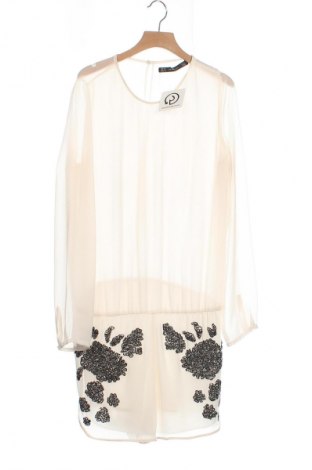 Kurzer Damenoverall Zara Trafaluc, Größe XS, Farbe Ecru, Preis 4,99 €