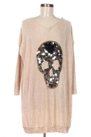 Damski sweter Unbranded, Rozmiar M, Kolor Beżowy, Cena 17,99 zł