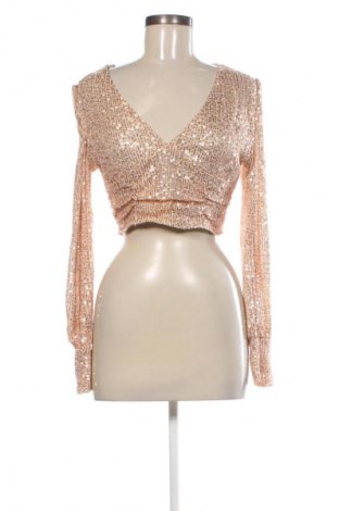 Dámská halenka Amisu, Velikost L, Barva Zlatistá, Cena  109,00 Kč