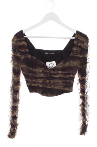 Дамска блуза Zara, Размер S, Цвят Многоцветен, Цена 5,62 €