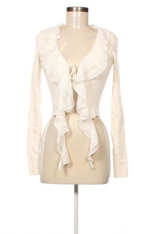 Cardigan de damă Bershka, Mărime M, Culoare Ecru, Preț 102,99 Lei, #134790596
