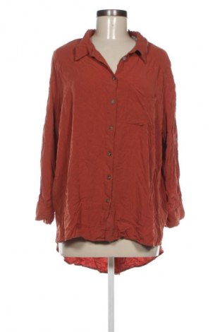 Γυναικείο πουκάμισο ONLY Carmakoma, Μέγεθος XXL, Χρώμα Πορτοκαλί, Τιμή 10,99 €