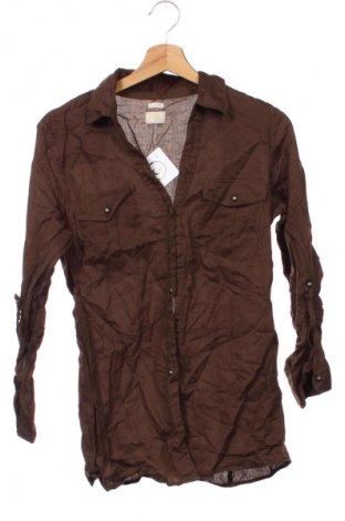 Γυναικείο πουκάμισο Soul Rebel, Μέγεθος XS, Χρώμα Καφέ, Τιμή 6,99 €