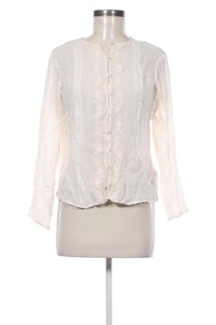 Γυναικείο πουκάμισο Zara, Μέγεθος L, Χρώμα Εκρού, Τιμή 4,99 €