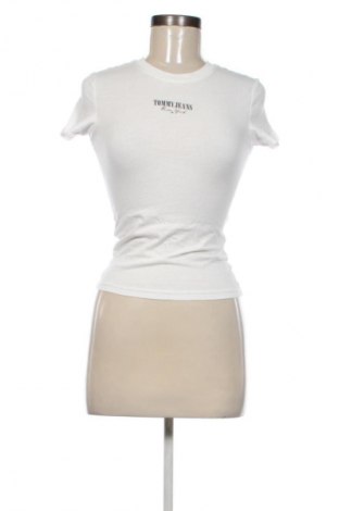 Γυναικείο t-shirt Tommy Jeans, Μέγεθος XS, Χρώμα Λευκό, Τιμή 25,99 €
