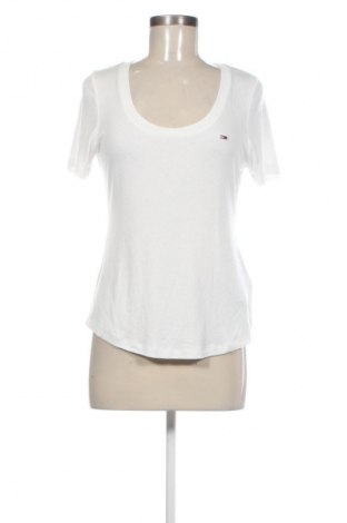 Tricou de femei Tommy Jeans, Mărime L, Culoare Alb, Preț 202,99 Lei