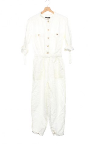 Langer Damen-Overall Set, Größe XS, Farbe Ecru, Preis 35,99 €