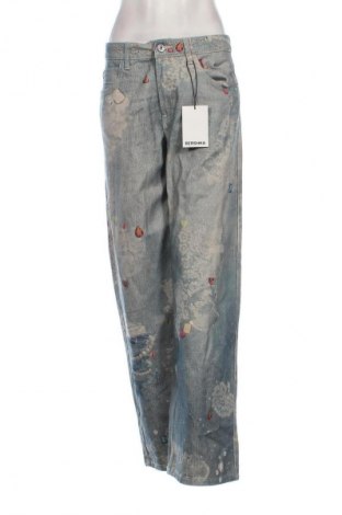 Damskie jeansy Bershka, Rozmiar M, Kolor Kolorowy, Cena 123,99 zł