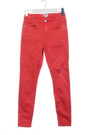 Damskie jeansy ONLY, Rozmiar XS, Kolor Czerwony, Cena 27,40 zł