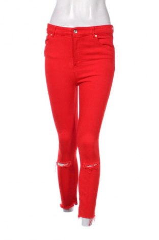 Дамски дънки Zara, Размер M, Цвят Червен, Цена 7,73 €