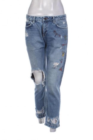 Dámské džíny  Zara, Velikost L, Barva Modrá, Cena  209,00 Kč