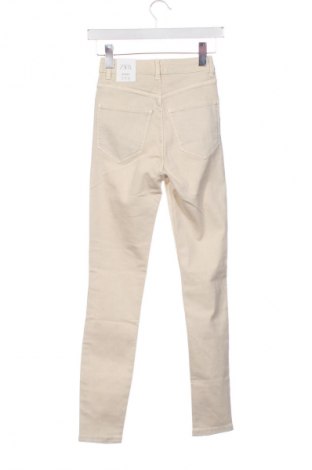 Dámské džíny  Zara, Velikost XXS, Barva Béžová, Cena  307,00 Kč