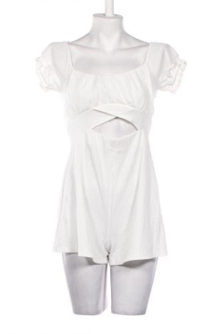 Дамски къс гащеризон Bershka, Размер M, Цвят Бял, Цена 10,22 €