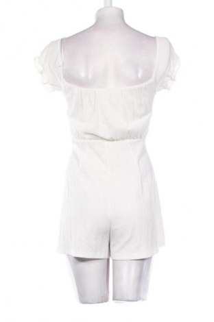 Дамски къс гащеризон Bershka, Размер M, Цвят Бял, Цена 10,22 €