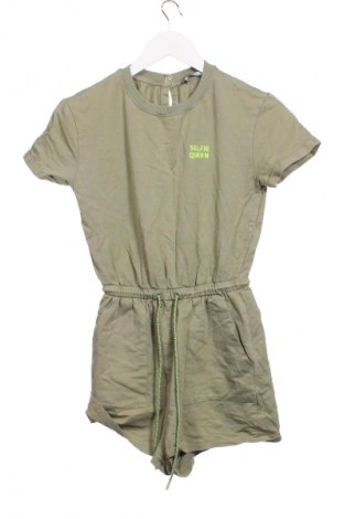 Дамски къс гащеризон Bershka, Размер XXS, Цвят Зелен, Цена 7,66 €