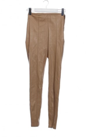 Damskie legginsy Zara, Rozmiar XXS, Kolor Brązowy, Cena 36,78 zł