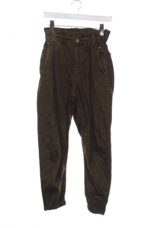 Damskie spodnie Zara, Rozmiar XXS, Kolor Zielony, Cena 13,99 zł