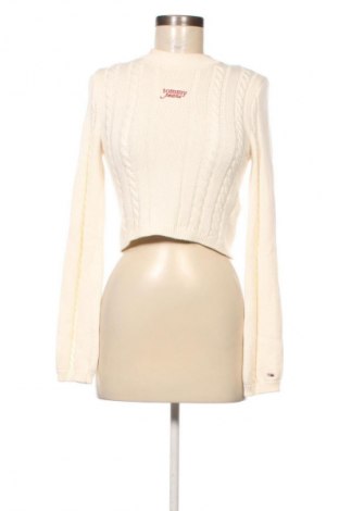 Дамски пуловер Tommy Jeans, Размер XS, Цвят Екрю, Цена 33,23 €