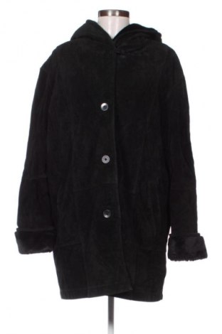 Damski skórzany płaszcz Unbranded, Rozmiar XL, Kolor Czarny, Cena 162,08 zł