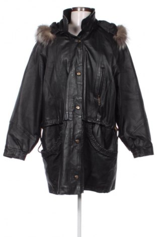 Дамско кожено яке C&A, Размер M, Цвят Черен, Цена 15,66 €, #134802857