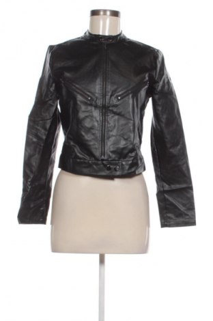 Дамско кожено яке SHEIN, Размер XS, Цвят Черен, Цена 11,75 €