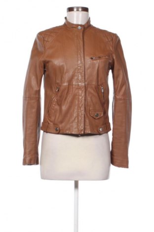 Damska kurtka skórzana Stefanel, Rozmiar S, Kolor Brązowy, Cena 244,99 zł