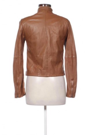Damska kurtka skórzana Stefanel, Rozmiar S, Kolor Brązowy, Cena 244,99 zł