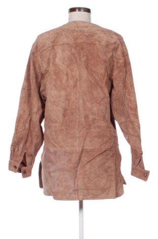 Dámská kožená bunda  Unbranded, Velikost S, Barva Popelavě růžová, Cena  219,00 Kč