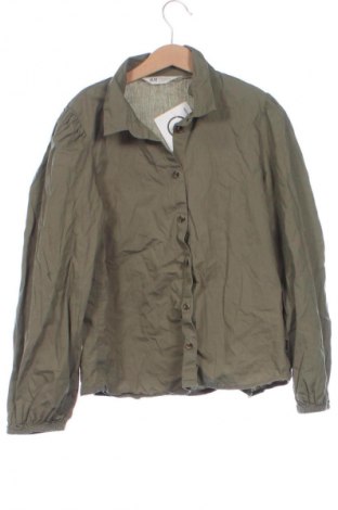 Kinderhemd H&M, Größe 11-12y/ 152-158 cm, Farbe Grün, Preis 1,99 €