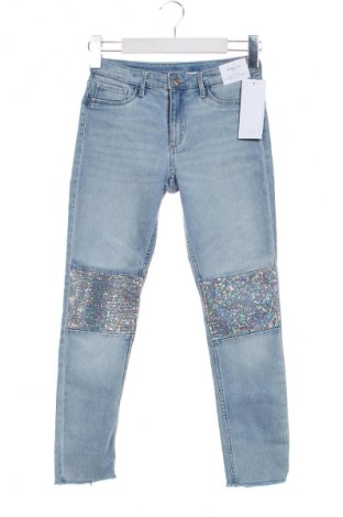 Dětské džíny  H&M, Velikost 9-10y/ 140-146 cm, Barva Modrá, Cena  250,00 Kč