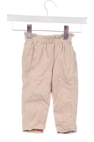 Kinderhose H&M, Größe 9-12m/ 74-80 cm, Farbe Beige, Preis 3,99 €