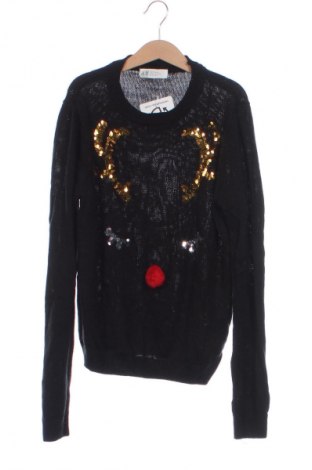 Kinderpullover H&M, Größe 14-15y/ 168-170 cm, Farbe Schwarz, Preis 5,99 €