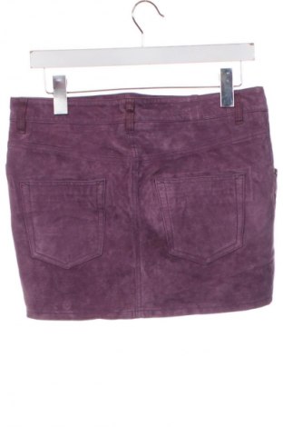 Кожена пола H&M Divided, Размер M, Цвят Лилав, Цена 4,60 €