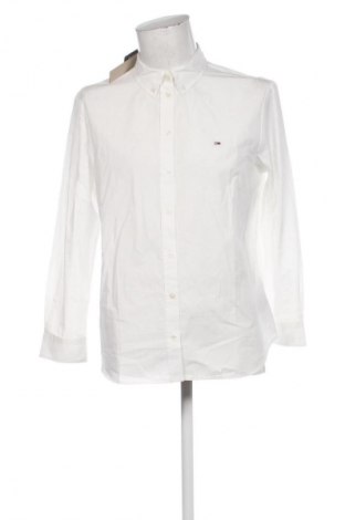 Férfi ing Tommy Jeans, Méret L, Szín Fehér, Ár 13 529 Ft