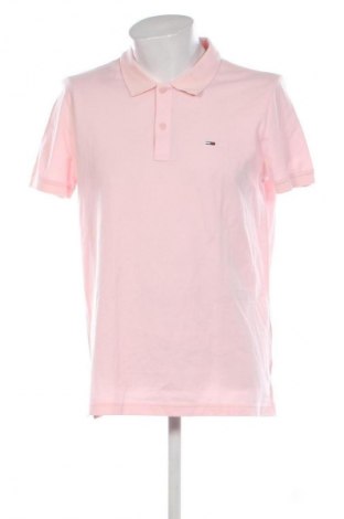 Męski T-shirt Tommy Jeans, Rozmiar L, Kolor Różowy, Cena 312,99 zł