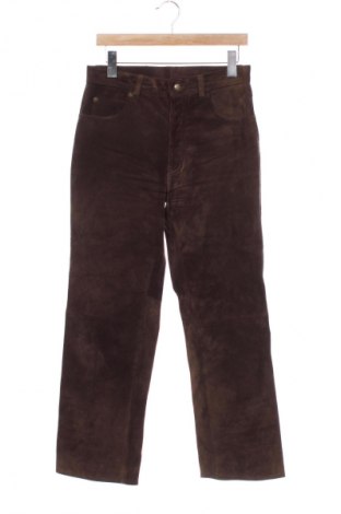 Pánské kožené kalhoty  Unbranded, Velikost S, Barva Hnědá, Cena  205,00 Kč